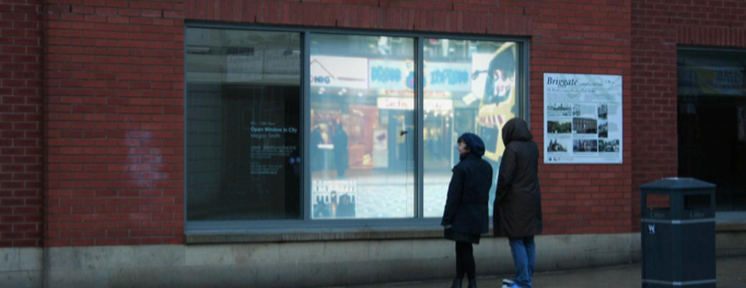 Open Window In City